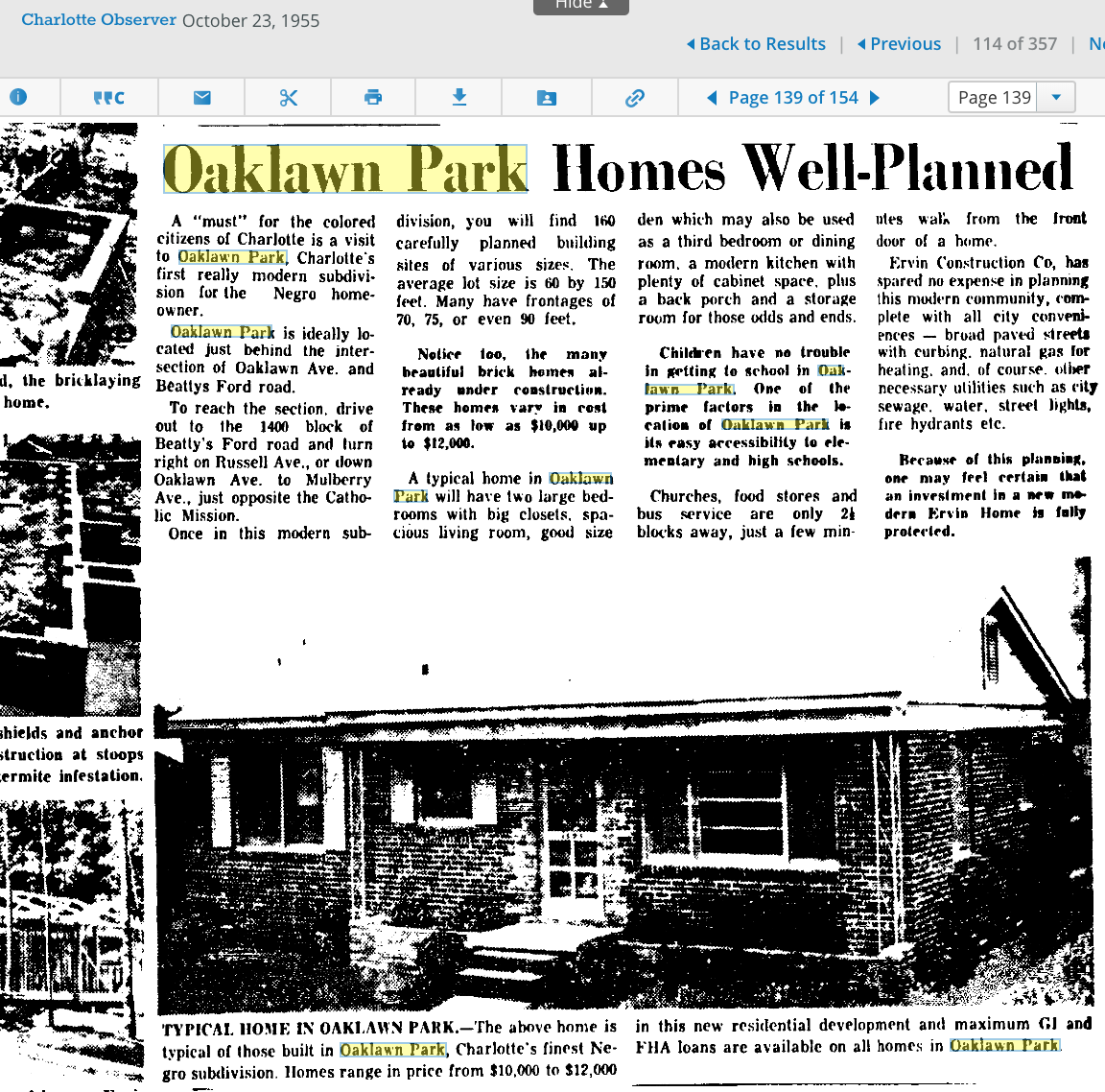 Oaklawn Park’s Story